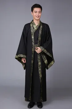 Kinesiske Nationale Kostume Hanfu Qin-Dynastiet Forår Og Efterår Stridende Staters Officielle Han-Dynastiet Performance Tøj