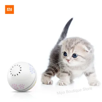 Xiaomi Petoneer Pet smart ledsager bolden Kat Legetøj Indbygget katteurt max Uregelmæssige rulle sjove kat artefakt Smart pet-toy