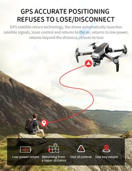 CONUSEA nye L 109 PRO GPS Drone Med Kamera 4K ZOOM Anti-Ryste Stabil Gimbal Professionel RC Quadcopter Dron Helikopter VS SG906
