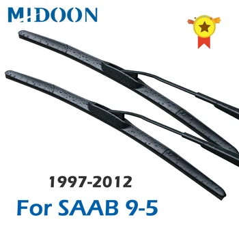 MIDOON Viskerblade til SAAB 9-5 Passer Krog Arme / Bajonet-Arms Model År Fra 1997 til 2012