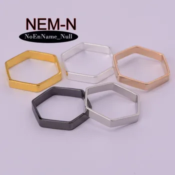 20pcs/masse NEM-N 18*3 mm Sekskant, Stjerne Naruto Kalejdoskop For Diy Halskæde Lukkede Problemfri Benzen ring Ringe smykkefremstilling