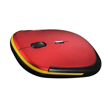 Ultra-Slim Mini USB Wireless Optical Wheel Mouse Mus for Alle Bærbare HP-Dell(red)