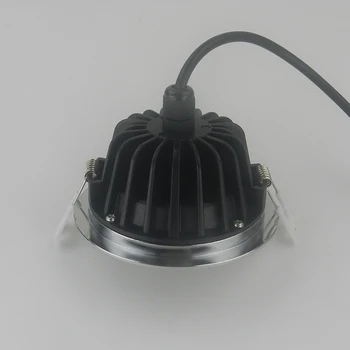 Forkromet overflade IP65 vandtæt loft indlejret AC220V 9W / 7W / 5W LED downlight til badeværelse med bruser, sauna