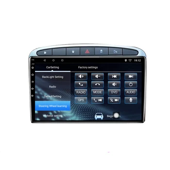 Android-10 Bil DVD Multimedia-Afspiller, GPS For Peugeot 308 sw cc t9 2009 2010 2011 2012 - audio auto stereo radio navigation