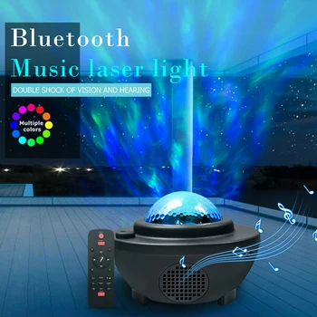 Skylite Laser Night Light Star Projektor LED-Stjernede Stjerneklar Lampa Med Bluetooth Nightlights Planet Projektor