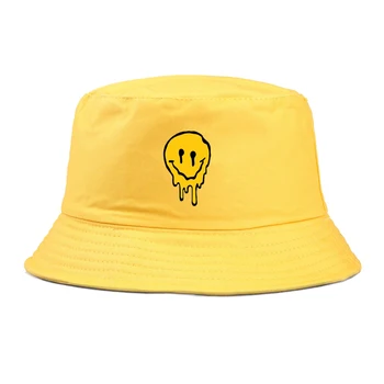 2019 sjove smile bucket Hat mænd kvinder spoof fiskeri cap brand casual Kolde solcreme fisker hatte Hip hop casual panama cap