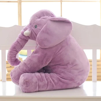 Blød Plys Elefant-Dukke Fra Toy Børn Sovende Ryg Pude Sød Udstoppet Elefant Baby Ledsage Dukke Xmas Gave