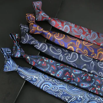 Mænd Uafgjort Luksus Mand Blomster Paisley Tørklæder 8cm Uafgjort Klassiske Business Casual Uafgjort For Formel Bryllup firmafest neckwear