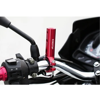ZS Racing Motorcykel Udvidelse Rack bagfra Styret Spejl Mount Adapter Lys Udvidelse Beslag Telefonen Holder Stand