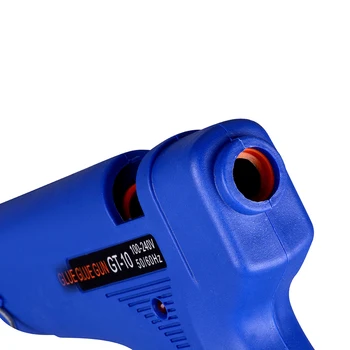 Super PDR 100W Hot Melt Lim Pistol 100-240V El-Varme Temperatur Værktøj Passer 11mm limstift EU-AU UK Konvertering Plug