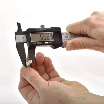 Digital Mikrometer 0,1 mm Tykkelse Praktiske 150 mm Plast, Elektronisk Skydelære Mikrometer med Stort LCD-Skærm, Måler Værktøjer