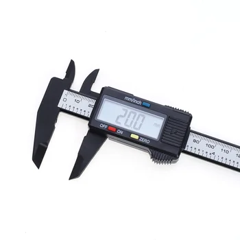 Digital Mikrometer 0,1 mm Tykkelse Praktiske 150 mm Plast, Elektronisk Skydelære Mikrometer med Stort LCD-Skærm, Måler Værktøjer
