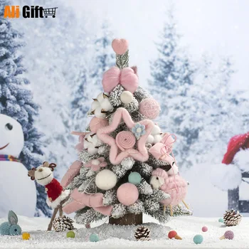 DIY Mini Snefnug Lille Simulation Lille Jul Treewool Følte, Dekorationer, Udsmykninger Fejre Forsyninger Kunstig Træ