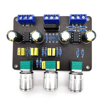 Dual NE5532 Tone Stereo-Forstærker Bord o HiFi Amprifier Equalizer Preamp Diskant-Bas-Tone Kontrol Pre-Forstærker