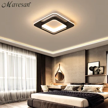 LED-loftsbelysning Til Opholdsstue, Soveværelse med Høj kvalitet Aluminium Ramme Loft Lampe Med Fjernbetjening Dæmpbar AC85-260V