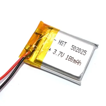 502025 Lithium Polymer Genopladeligt Batteri 3,7 v 200mah Bluetooth-Hovedtelefon Optager LED-Lamper Li-po Batteri