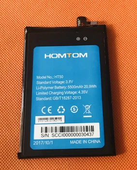 Brugt Oprindelige 5500mAh Batteri Batterie Batterij Batería For HOMTOM HT50 MTK6737 Quad Core HD