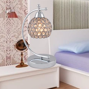 Moderne bordlampe Crystal LED bordlamper energibesparende Hjem Soveværelse, Stue Dekoration Seng, Skrivebord Lys EU/US-Stik