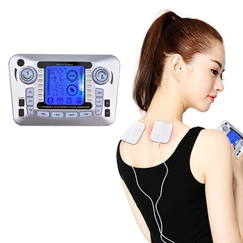 Elektrisk Muskel Stimulator Kroppen Slappe Af Terapi, Massage Enhed Elektriske Pulse Tiere Akupunktur Digital Meridian Massager 10 Pads