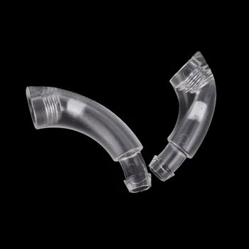 Hot Salg 1STK 15/17mm Gennemsigtig Earmold Krog Albue Slange Stik Til høreapparat Earmould PVC Materiale Ear Model Krog-jeg