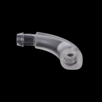 Hot Salg 1STK 15/17mm Gennemsigtig Earmold Krog Albue Slange Stik Til høreapparat Earmould PVC Materiale Ear Model Krog-jeg