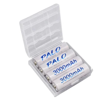 Palo 4-16pcs AA Genopladelige batterier 1,2 V 3000mAh NI-MH Genopladelige Ni-Mh Høj Kapacitet Genopladelige AA Batterier til Kamera Toy Bil 18061