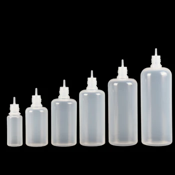 20pcs 3/5/10/15/20/30/50/100/120 ml Tom LDPE Plast Squeezable E Væske Juice Dropper Øje Flasker Lange Tip Cap Vape Container