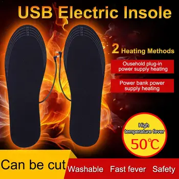 Vinteren USB-Varme Indersål Elektro-termisk Varme Mund Skat Opladning Varme Varm Vaskbar Indlægssål Bjergigning Ski Indlægssåler