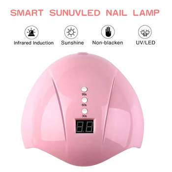 CHUNSHU Søm Lampe 24W for Alle Typer nail geler USB-opladning Smart Timing UV-LED-LAMPE Til Manicure LCD-Display Nail Art Værktøj