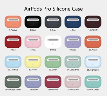 Originale Flydende Silikone etui til Apple Airpods Pro Slim Cover Tilfælde Flerfarvet Beskyttende Hud for Airpods 3 Dropshipping