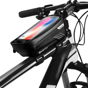 Regntæt Cykel Taske Frame Front Øverste Rør Cykling Taske Reflekterende 6.5 i Telefonen Tilfælde Touchscreen Taske MTB Cykel Tilbehør