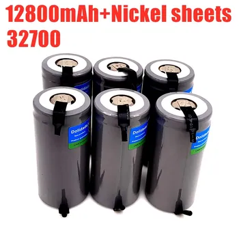 1-10 stor kapacitet 3.2 V 32700 MAH LiFePO4 batteri 12.8 ah 50A kontinuerlig udledning maksimal power batteri + nikkel plade