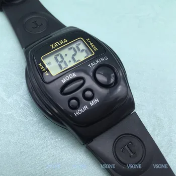Spansk Tale armbåndsur Multifunktionelle Electronic Sports Ur med Alarm 665SP