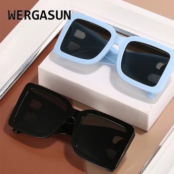 WERGASUN Brand Designer Solbriller til Kvinder af Høj Kvalitet Retro Solbriller Kvinder Firkantede Briller Kvinder/Mænd Luksus Oculos De Sol
