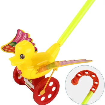 Tegnefilm Spædbarn Baby Buksetrold Vogn Toy Bouncer Bil Dyr Push & Pull Legetøj M09