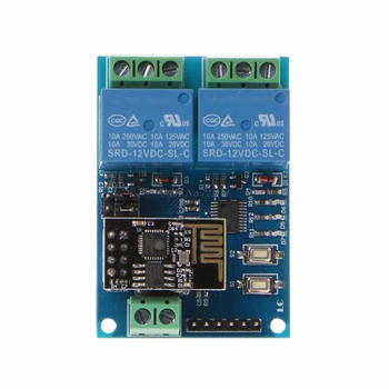 WIFI Relæ Modul ESP8266 IOT APP Controller 2-Kanal For Smart Home 12V Dropship