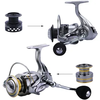 Sougayilang 1000-5000 top kvalitet 13+1BB Dobbelt Spole fiskehjul 5.5:1 high speed Gear Spinning Karpe fiskeri hjul