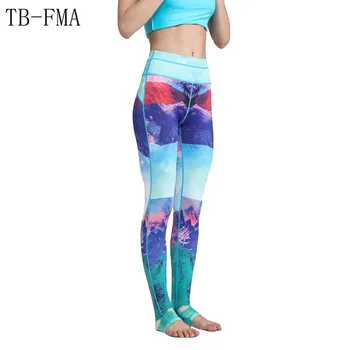 Yoga Leggings Sports Bukser Yoga Kvinder sports tøj bukser Fitness yoga Kompression Sport Tights Yoga Sportstøj fitness tøj