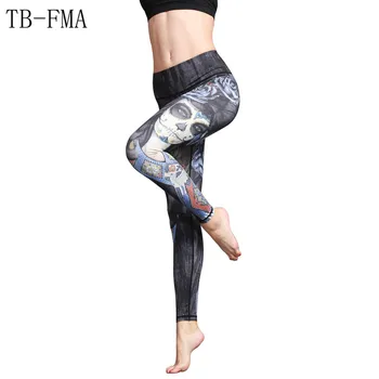 Yoga Leggings Sports Bukser Yoga Kvinder sports tøj bukser Fitness yoga Kompression Sport Tights Yoga Sportstøj fitness tøj