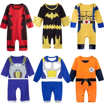 Baby Drenge Superhelt Kostume Romper Spædbarn Cute Tøj Til Nyfødte Buksedragt Halloween Fest Cosplay Tøj