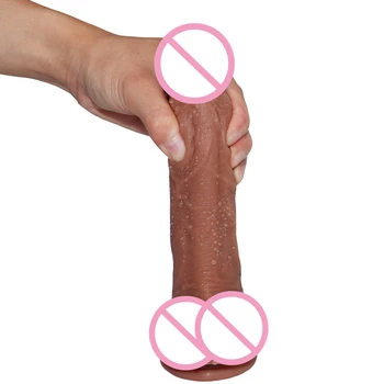 Silicone Soft Dildo sugekop Realistisk Penis Stor Pik Fast Hud Føles sexlegetøj Til Kvinde Produkter Strapon Dildoer fisse