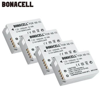 Bonacell 7,2 V 1400mAh NB-10L NB10L NB 10L Batterier til Canon G1X G15 G16 SX40HS SX50HS SX60HS SX40 SX50 SX60 HS Batería L50. 18357