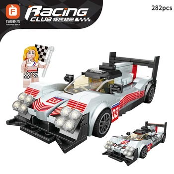 Nye sportsvogn diy F1-technic racerbil byggesten racer Model Pædagogiske mursten legetøj til drengen børn Julegave