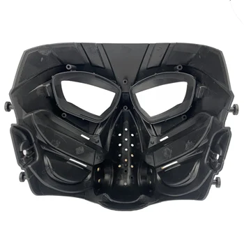Taktisk Airsoft Masker Militære BB Pistol Skydning Anti-Fog PC Linse Kraniet Maske Området Jagt Krig Spil Paintball Tilbehør