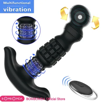 Rotation Anal Vibrator Mandlige Prostata Massager Trådløse Vibrator til Mænd G-Spot Stimulere Stor Butt Plug Anal Sex Legetøj for Voksne