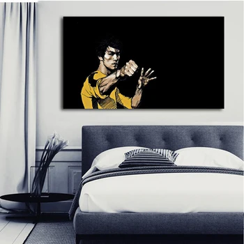 Bruce Lee Plakater Og Prints Væg Kunst, boligindretning Kung Fu Superstar Lærred Malerier Væg Billeder for at Stue Indretning 184281