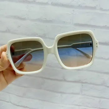 Fashion Square Solbriller 2021 Kvinder Nye Vintage Nuancer Kvinde Brand Designer Luksus Overdimensionerede solbriller UV400-Brillerne