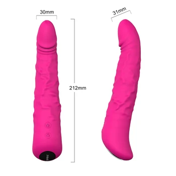 Silikone Hemmelige Dildo King Vibrator, Dildoer For Kvinder Roterende Magic Wand Kvindelige Vagina, Klitoris Masturbator Voksne Sex Produkter