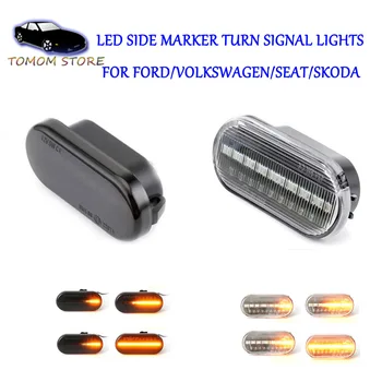 LED dynamisk side markeringslys til Volkswagen Golf 3/4 Beetle Bora Caddy Fox Lupo Passat Polo T5 led indikator for blinklys lampe