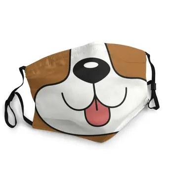 Tegnefilm Beagle Hund Genanvendelige Munden Ansigtsmaske Mænd Anti Haze Støvtæt Maske Beskyttelse Cover Respirator Dæmpe
